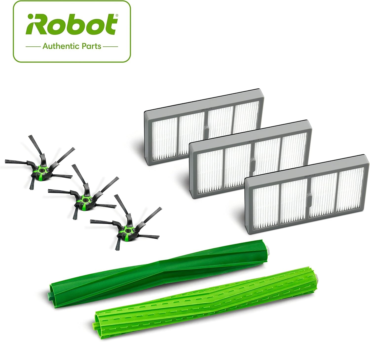image:imageiRobot Authentic Replacement Parts Roomba s Series Replenishment Kit 3 Filters 3 Corner Brushes 1 Set of MultiSurface Rubber BrushesPack of 6