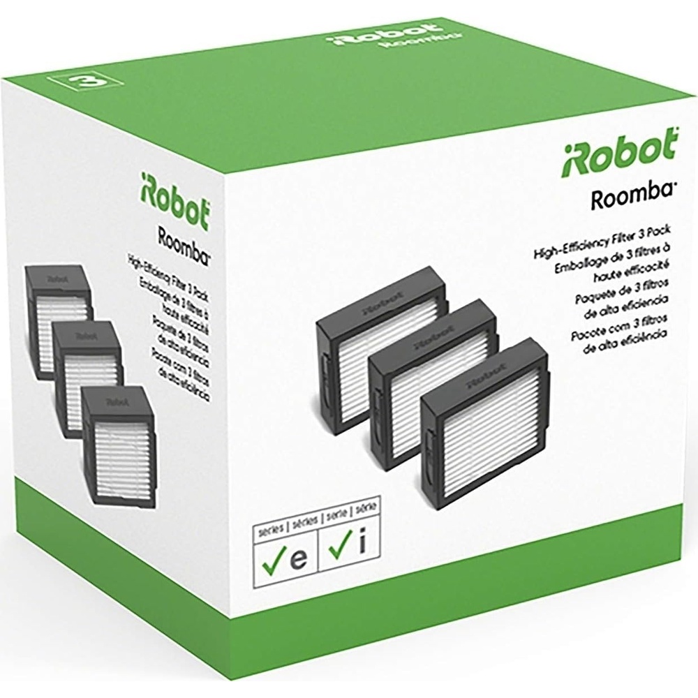 image:imageiRobot Authentic Replacement Parts  3pack HighEfficiency Filter for Roomba e i amp j Series and Roomba Combo i5 and j5 Series3 Count Pack of 1