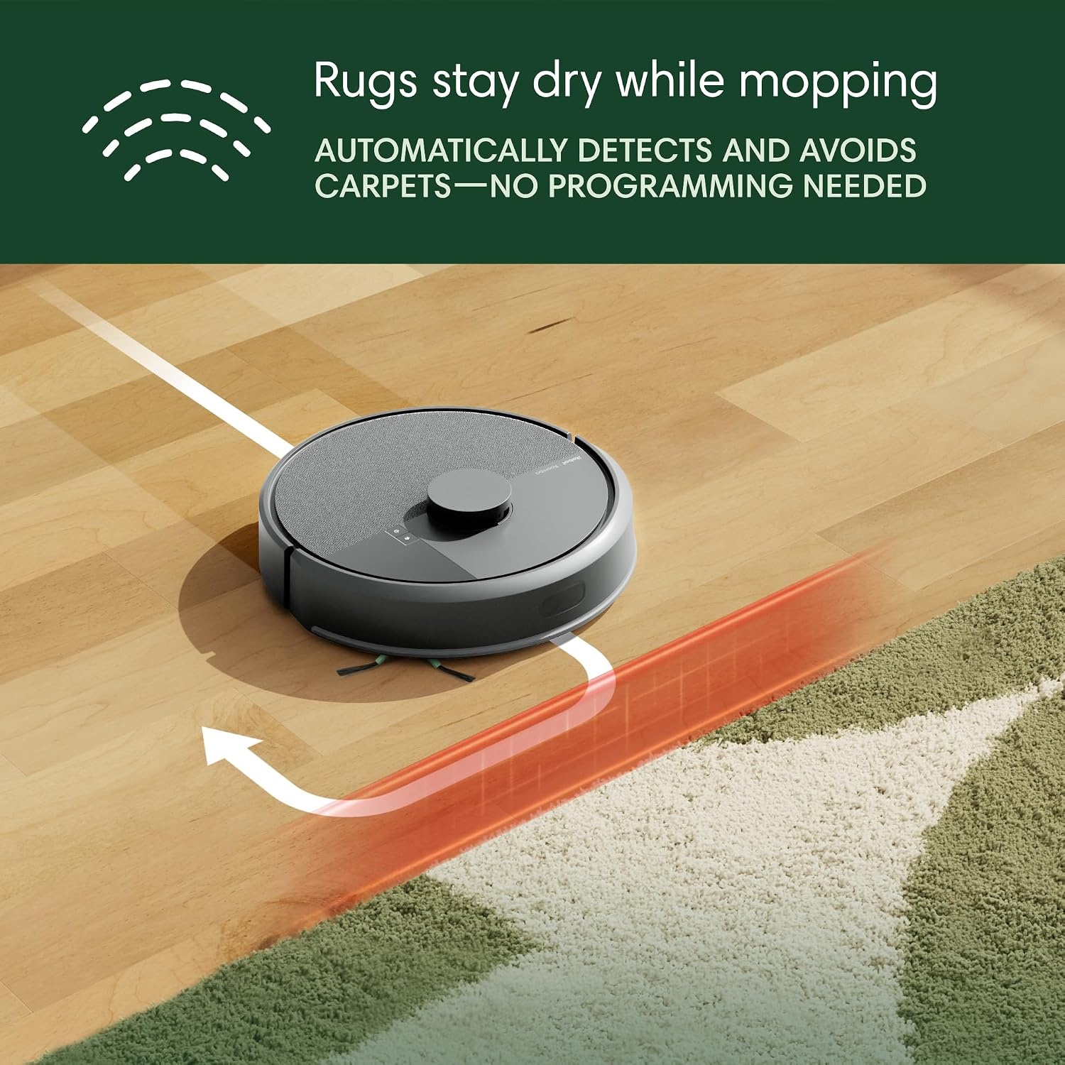 image:imageiRobot Roomba 104 2in1 Vacuum amp Mop Robot SelfEmpties for 75 Days Intense PowerLifting Suction Vacuums All Floors Ideal for Pet Hair LiDAR Smart Navigation Mapping Mops Hard FloorsGray
