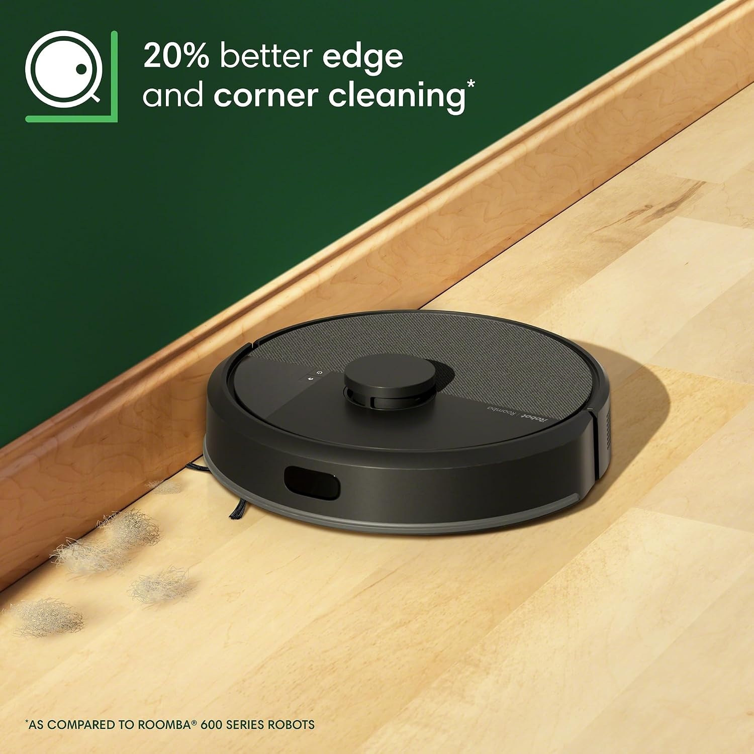 image:imageiRobot Roomba 105 Combo Robot Vacuum amp Mop Easy to use Intense PowerLifting Suction LiDAR Navigation Multiple Cleaning Modes Avoids Mopping Carpets SelfChargingBlack