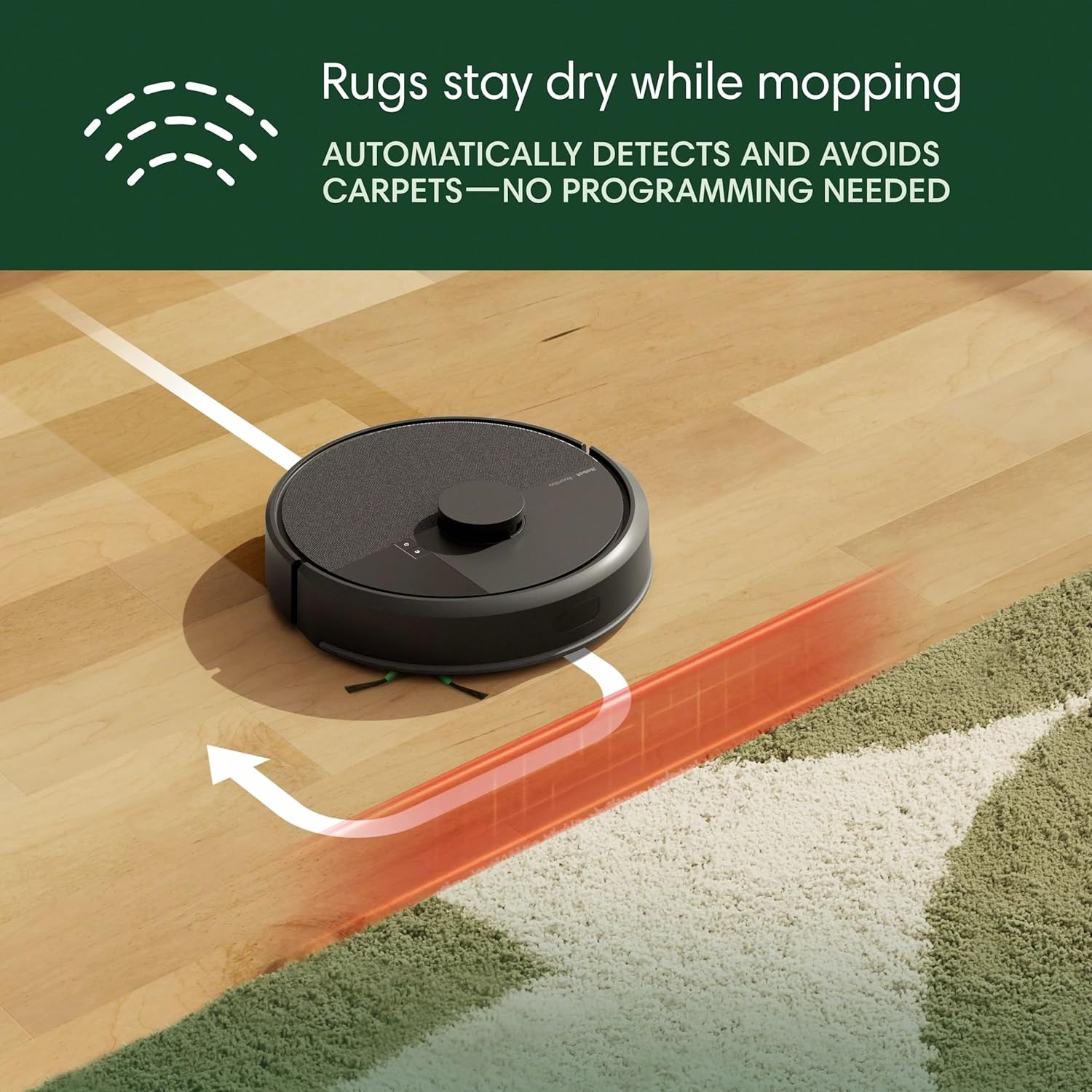 image:imageiRobot Roomba 105 Combo Robot Vacuum amp Mop Easy to use Intense PowerLifting Suction LiDAR Navigation Multiple Cleaning Modes Avoids Mopping Carpets SelfChargingBlack