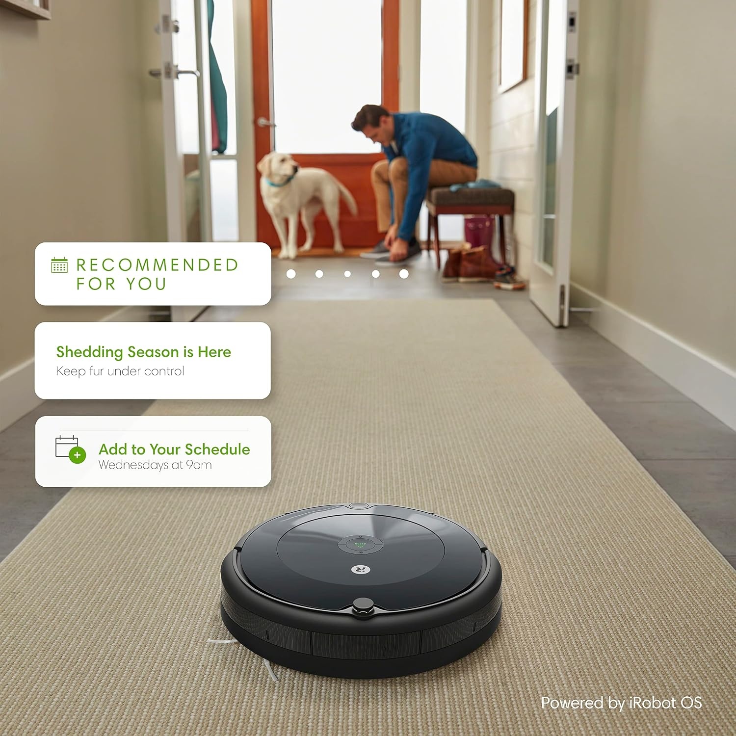 image:imageiRobot Roomba 105 Combo Robot Vacuum amp Mop Easy to use Intense PowerLifting Suction LiDAR Navigation Multiple Cleaning Modes Avoids Mopping Carpets SelfChargingGray
