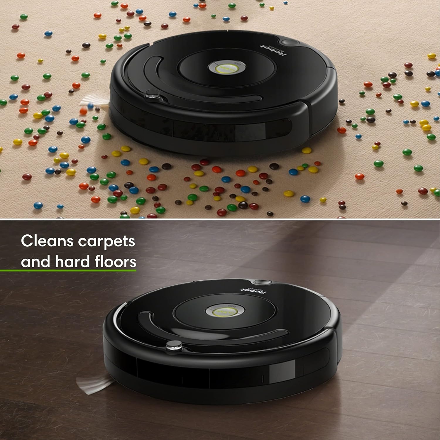 image:imageiRobot Roomba 105 Combo Robot Vacuum amp Mop with AutoEmpty Dock SelfEmpties for 75 Days Intense PowerLifting Suction LiDAR Navigation Multiple Cleaning Modes Avoids Mopping CarpetBlack