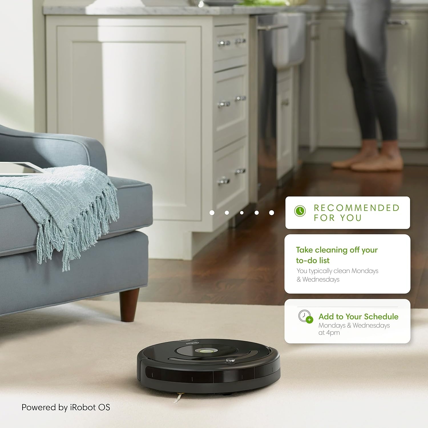 image:imageiRobot Roomba 105 Combo Robot Vacuum amp Mop with AutoEmpty Dock SelfEmpties for 75 Days Intense PowerLifting Suction LiDAR Navigation Multiple Cleaning Modes Avoids Mopping CarpetBlack