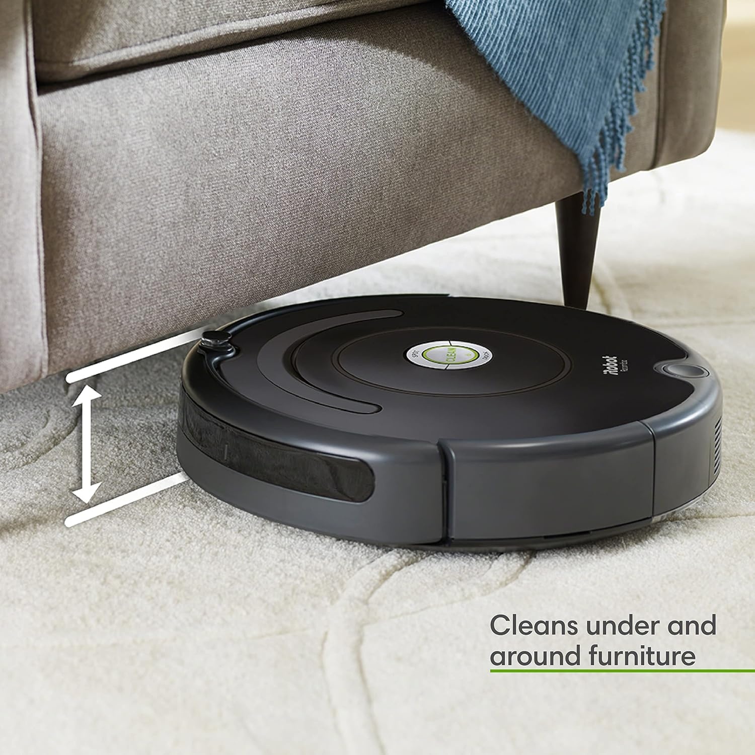 image:imageiRobot Roomba 105 Combo Robot Vacuum amp Mop with AutoEmpty Dock SelfEmpties for 75 Days Intense PowerLifting Suction LiDAR Navigation Multiple Cleaning Modes Avoids Mopping CarpetBlack