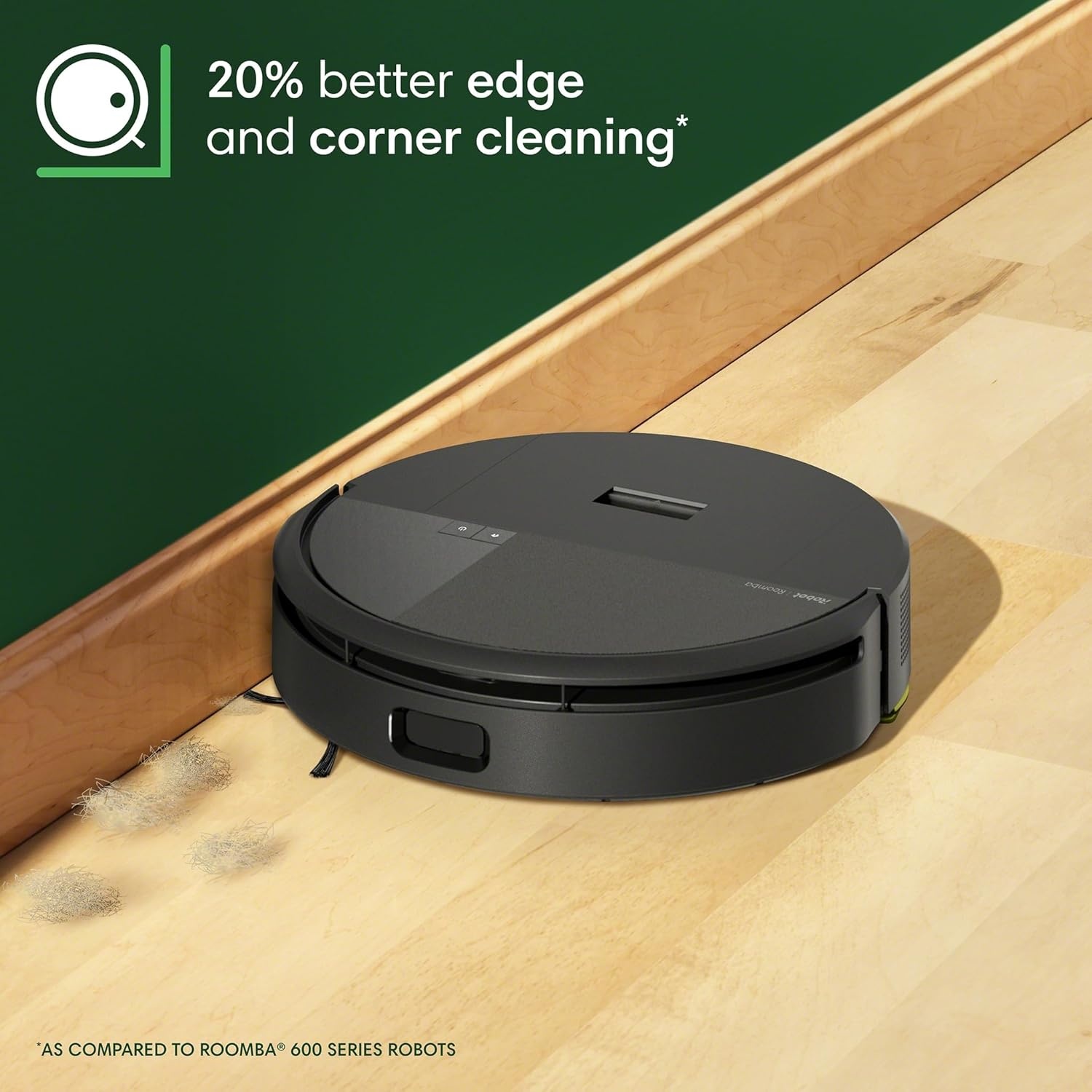 image:imageiRobot Roomba 205 DustCompactor Vac Robot Vacuum Compacts Dirt Inside No Emptying for 60 Days Space Saving No Dock Needed Bagless Intense PowerLifting Suction LiDAR Navigation MultiSurfaceBlack