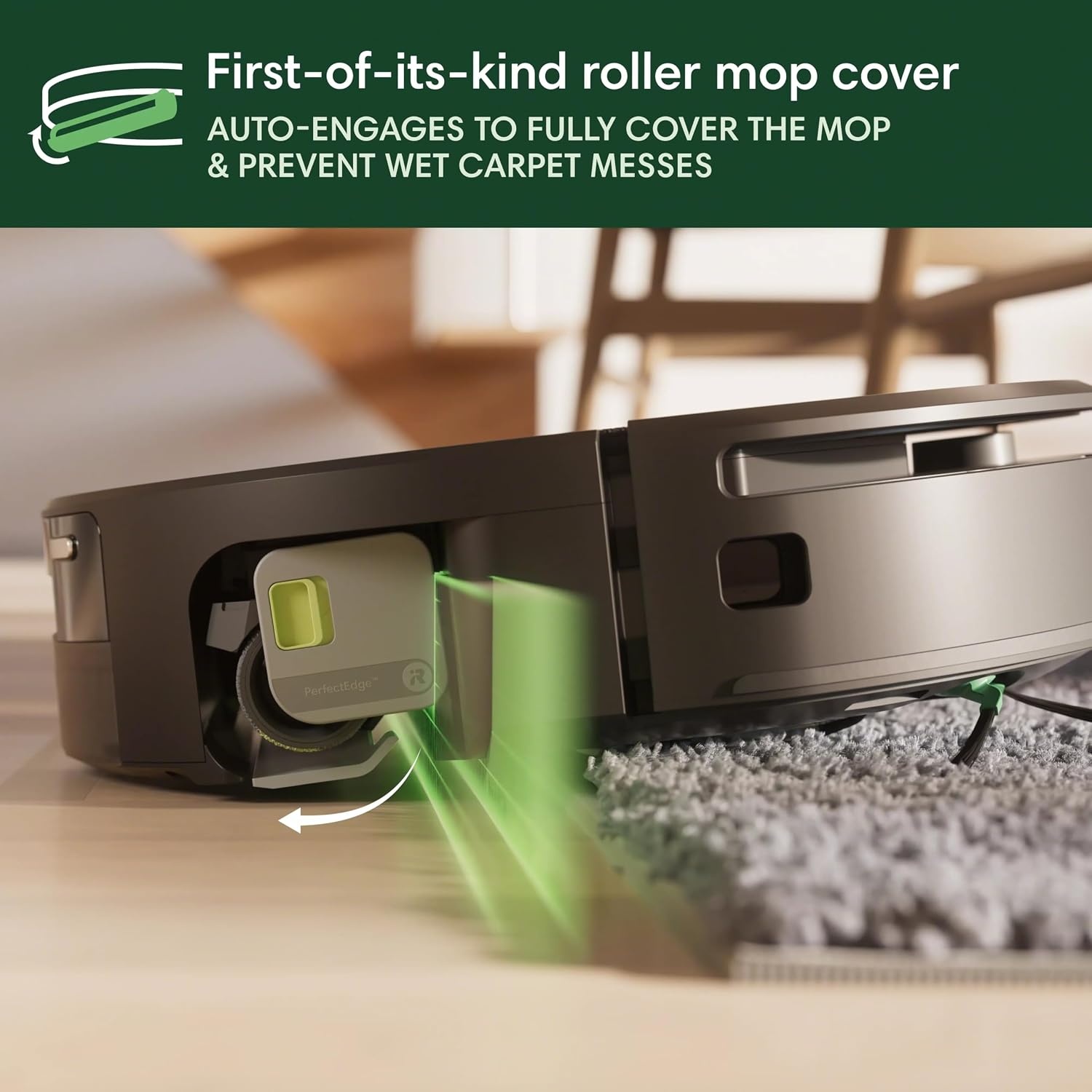 image:imageiRobot Roomba Max 705 Combo Robot Vacuum amp Mop AutoWash Dock Extending Cleaning Roller Mop Retractable Cover Dual Brushes SelfEmpties HeatWashes amp Dries Avoids Obstacles LiDARBlack