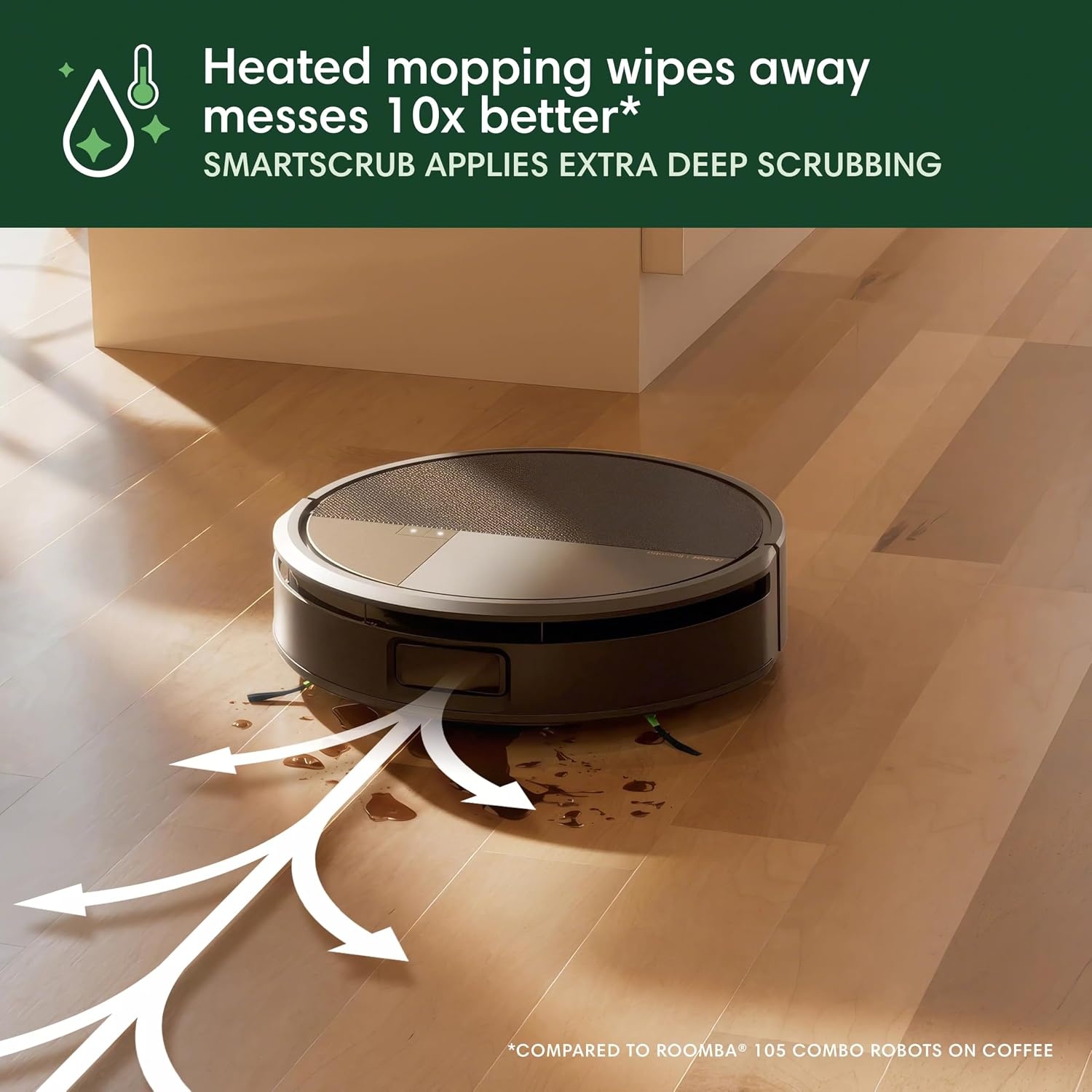 image:imageiRobot Roomba Max 705 Combo Robot Vacuum amp Mop AutoWash Dock Extending Cleaning Roller Mop Retractable Cover Dual Brushes SelfEmpties HeatWashes amp Dries Avoids Obstacles LiDARBlack