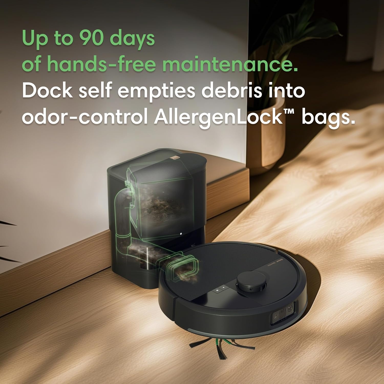 image:imageiRobot Roomba Max 715 Pet Robot Vacuum 30000Pa Suction Dual Rubber AntiTangle Brushes amp Side Brush 90 Days SelfEmptying PrecisionVision AI Obstacle Avoidance 3D Mapping Advanced Dirt DetectBlack