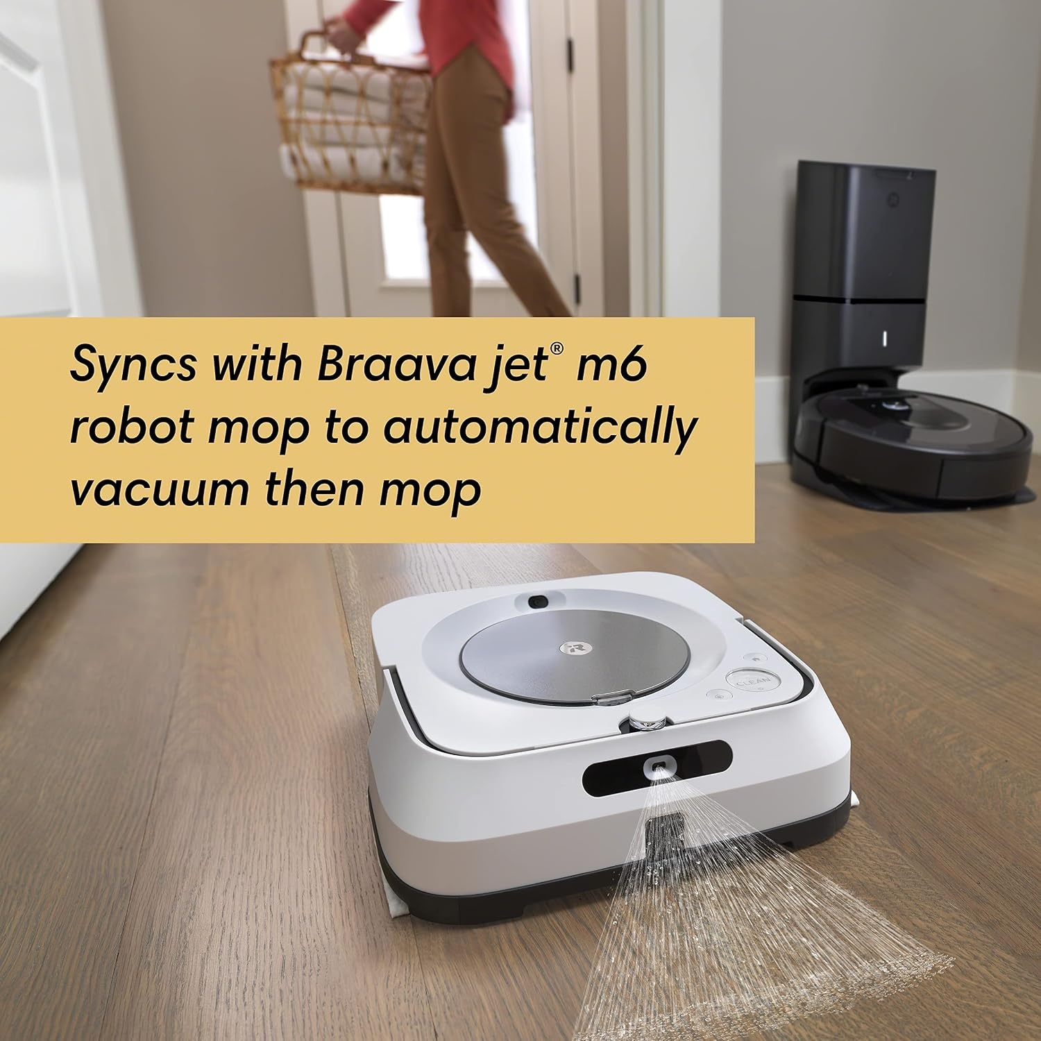 image:imageiRobot Roomba Max 775 Pet Robot Vacuum amp Mop Combo 30000Pa Suction Heated Mopping SelfCleaning Roller Mop Retracting Mop Cover Multifunction Dock Heated Wash amp Dry AI Obstacle AvoidanceCharcoal