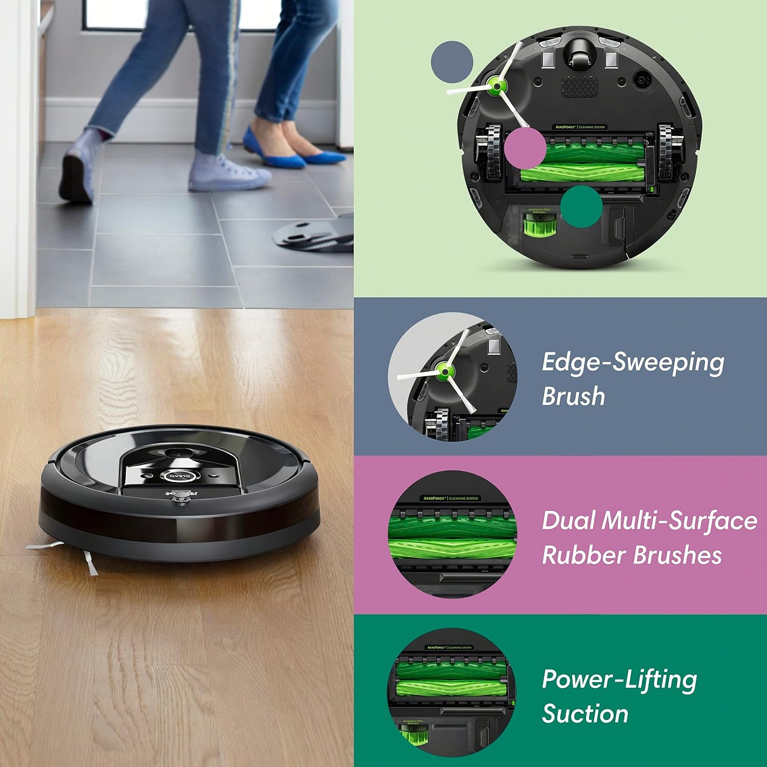 image:imageiRobot Roomba Max 775 Pet Robot Vacuum amp Mop Combo 30000Pa Suction Heated Mopping SelfCleaning Roller Mop Retracting Mop Cover Multifunction Dock Heated Wash amp Dry AI Obstacle AvoidanceCharcoal
