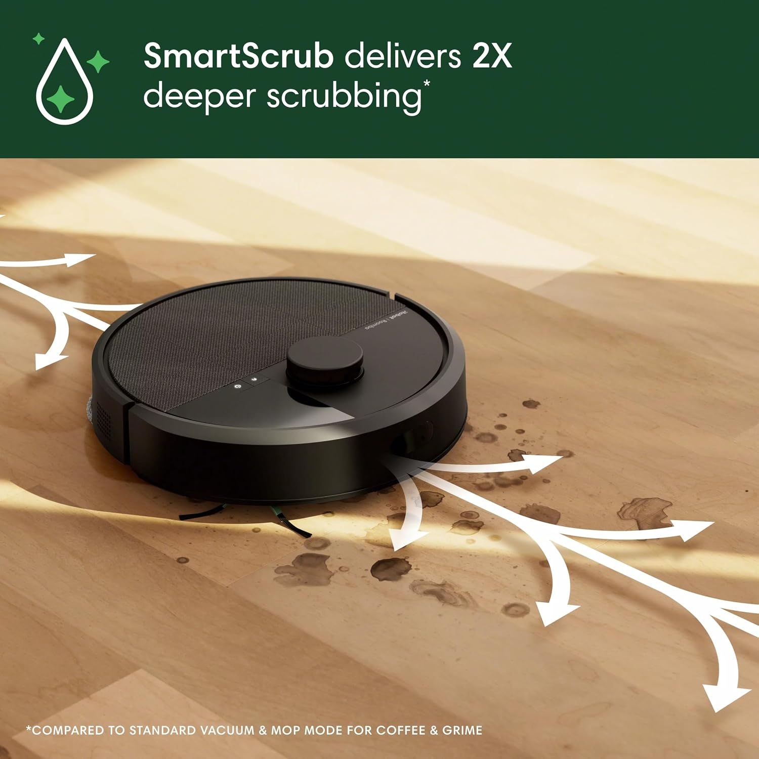image:imageiRobot Roomba Plus 405 G181 2in1 Vacuum amp Mop Robot with AutoWash Dock Dual Spinning Smart amp Fast Mapping Ideal for Pet Hair SelfEmpties 75 Days Intense Suction Pad Washing amp DryingMatte Black