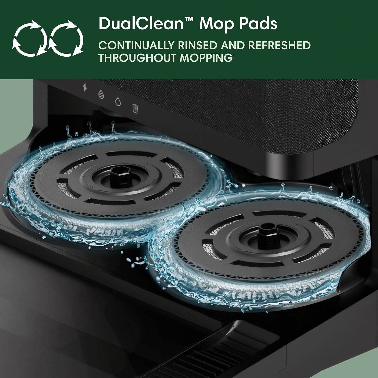 image:imageiRobot Roomba Plus 405 G181 2in1 Vacuum amp Mop Robot with AutoWash Dock Dual Spinning Smart amp Fast Mapping Ideal for Pet Hair SelfEmpties 75 Days Intense Suction Pad Washing amp DryingMatte Black