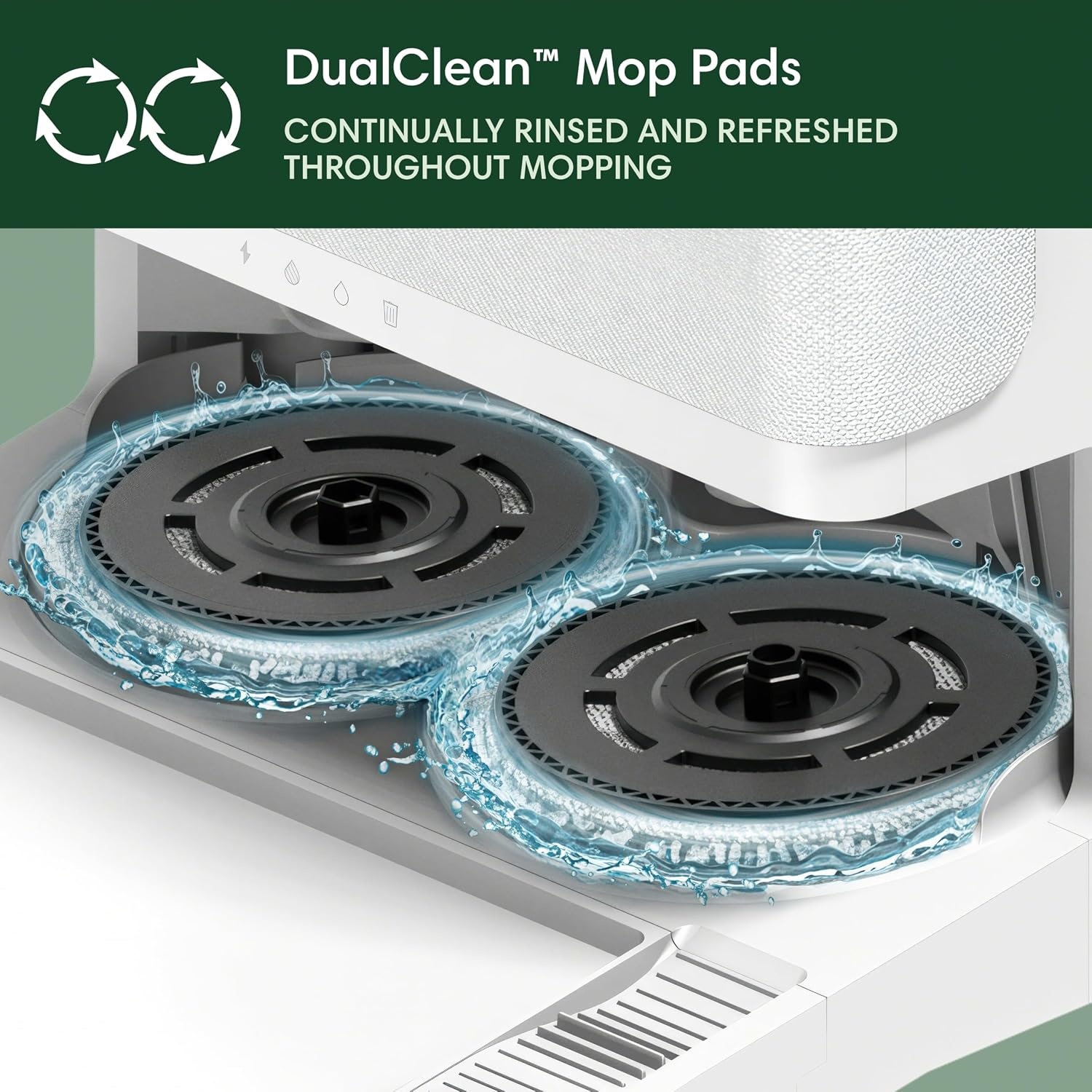image:imageiRobot Roomba Plus 405 G185 Combo Robot Vacuum amp Mop with AutoWash Dock Spinning Mop Pads SelfEmpties Pad Washing amp Drying SelfCleaning PadLift LiDAR NavigationWhite