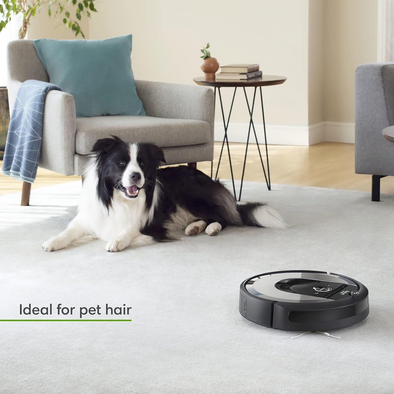 image:imageiRobot Roomba Plus 505 Combo Robot Vacuum amp Mop with AutoWash Dock Extending Spinning Mop Pads SelfEmpties Pad Wash amp Heated Drying Selfcleaning Recognizes amp Avoids Obstacles LiDAR NavigationSilver