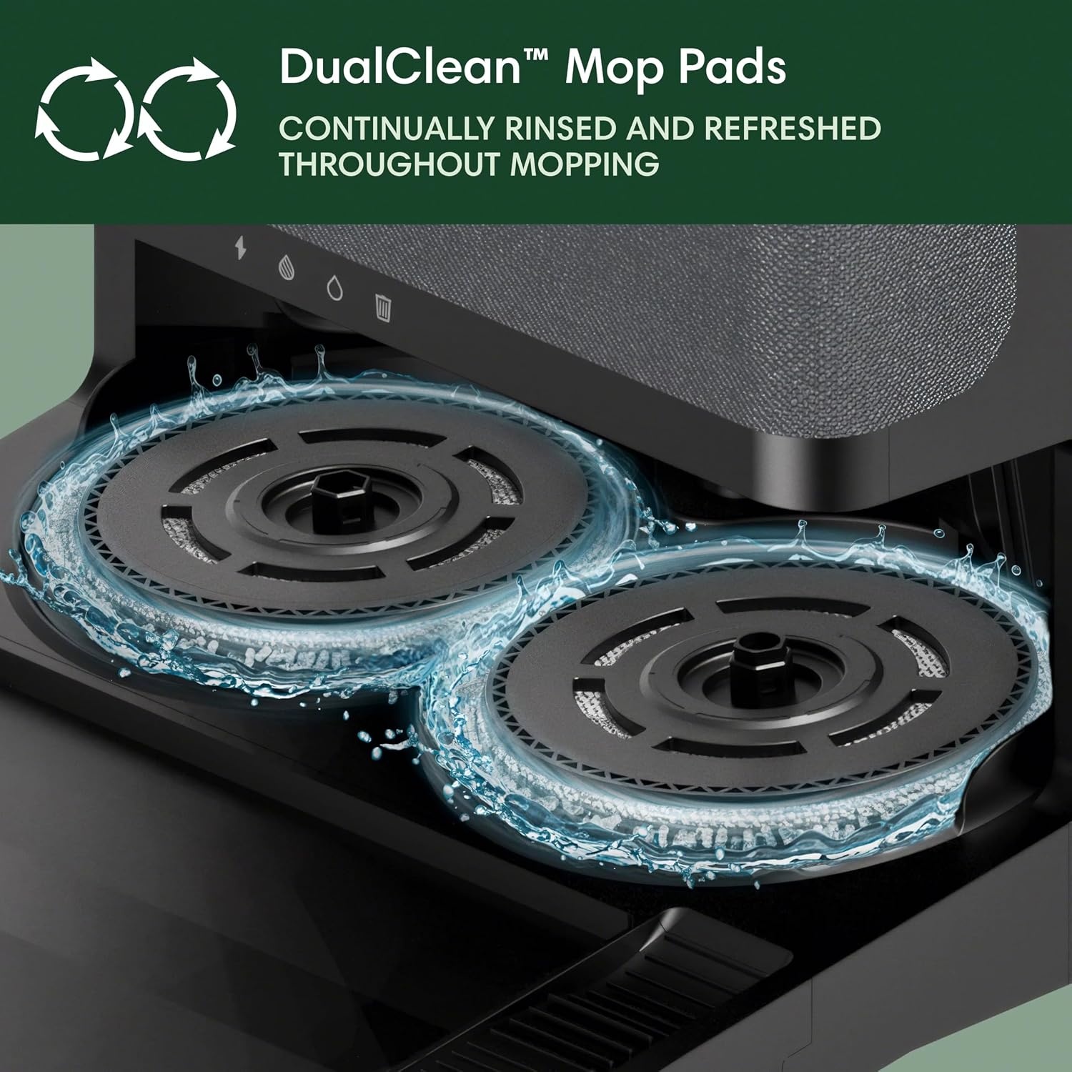 image:imageiRobot Roomba Plus 505 Combo Robot Vacuum amp Mop with AutoWash Dock Extending Spinning Mop Pads SelfEmpties Pad Wash amp Heated Drying Selfcleaning Recognizes amp Avoids Obstacles LiDAR NavigationBlack New