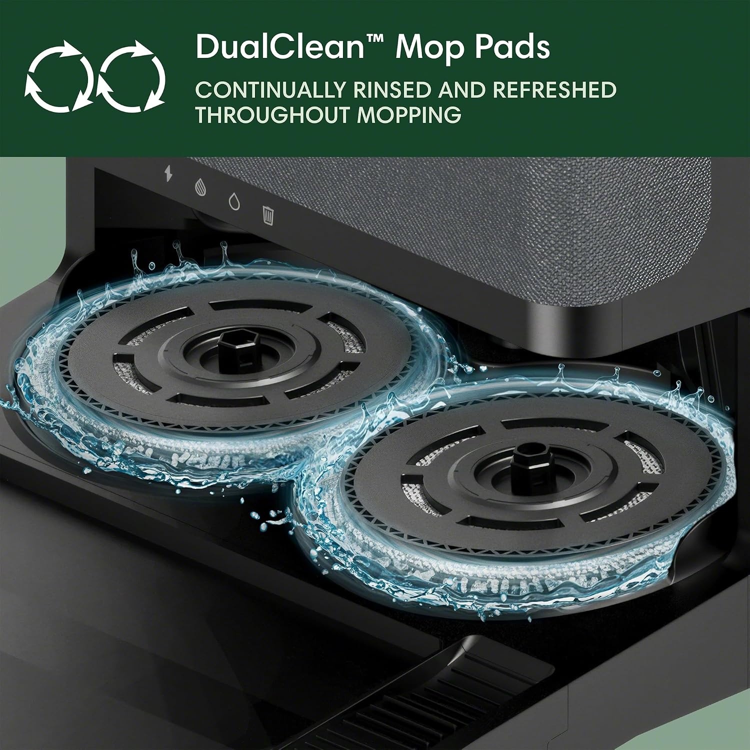 image:imageiRobot Roomba Plus 505 Combo Robot Vacuum amp Mop with AutoWash Dock Extending Spinning Mop Pads SelfEmpties Pad Wash amp Heated Drying Selfcleaning Recognizes amp Avoids Obstacles LiDAR NavigationBlack New