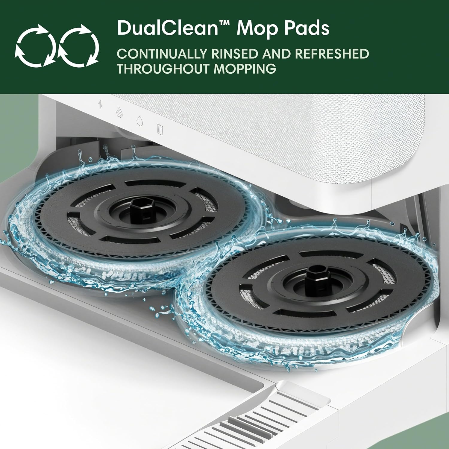 image:imageiRobot Roomba Plus 505 Combo Robot Vacuum amp Mop with AutoWash Dock Extending Spinning Mop Pads SelfEmpties Pad Wash amp Heated Drying Selfcleaning Recognizes amp Avoids Obstacles LiDAR NavigationWhite