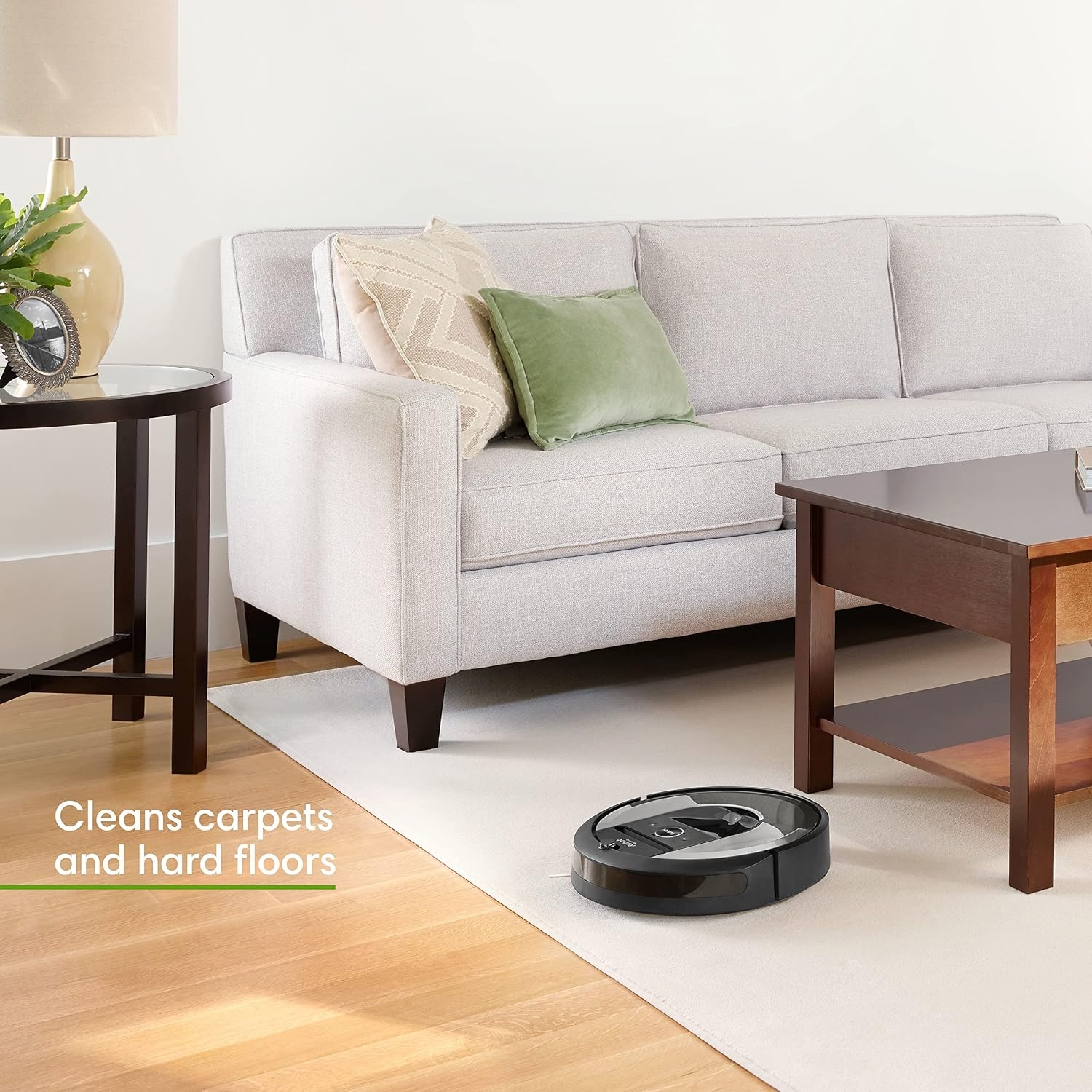 image:imageiRobot Roomba Plus 505 Combo Robot Vacuum amp Mop with AutoWash Dock Extending Spinning Mop Pads SelfEmpties Pad Wash amp Heated Drying Selfcleaning Recognizes amp Avoids Obstacles LiDAR NavigationSilver