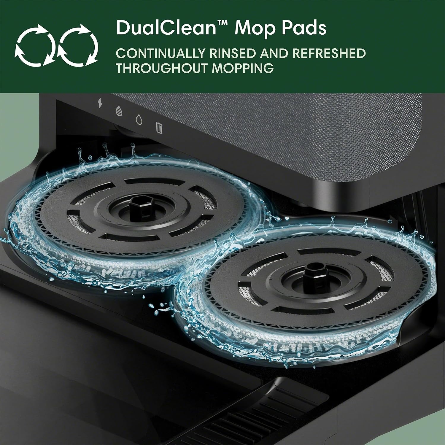 image:imageiRobot Roomba Plus 505 Combo Robot Vacuum amp Mop with AutoWash Dock Extending Spinning Mop Pads SelfEmpties Pad Wash amp Heated Drying Selfcleaning Recognizes amp Avoids Obstacles LiDAR NavigationBlack