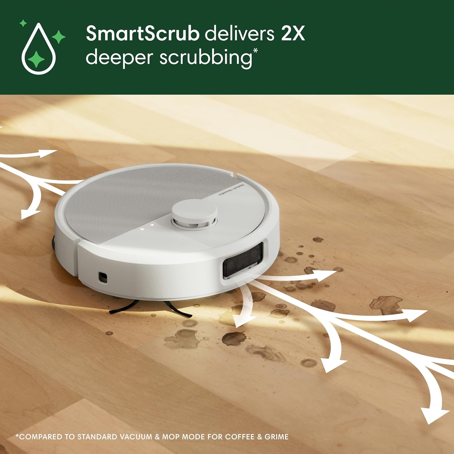 image:imageiRobot Roomba Plus 505 Combo Robot Vacuum amp Mop with AutoWash Dock Extending Spinning Mop Pads SelfEmpties Pad Wash amp Heated Drying Selfcleaning Recognizes amp Avoids Obstacles LiDAR NavigationWhite
