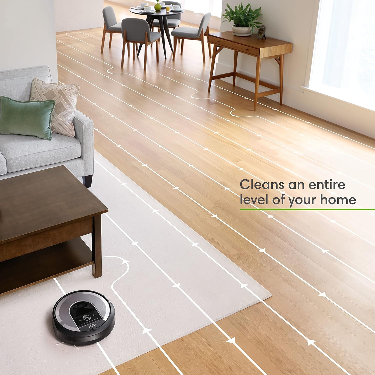 image:imageiRobot Roomba Plus 505 Combo Robot Vacuum amp Mop with AutoWash Dock Extending Spinning Mop Pads SelfEmpties Pad Wash amp Heated Drying Selfcleaning Recognizes amp Avoids Obstacles LiDAR NavigationSilver