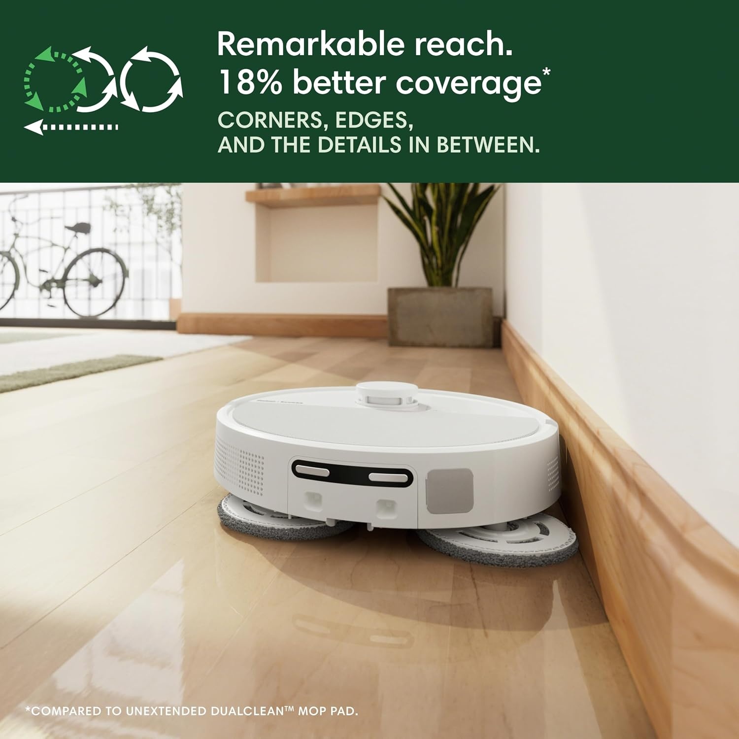 image:imageiRobot Roomba Plus 505 Combo Robot Vacuum amp Mop with AutoWash Dock Extending Spinning Mop Pads SelfEmpties Pad Wash amp Heated Drying Selfcleaning Recognizes amp Avoids Obstacles LiDAR NavigationWhite