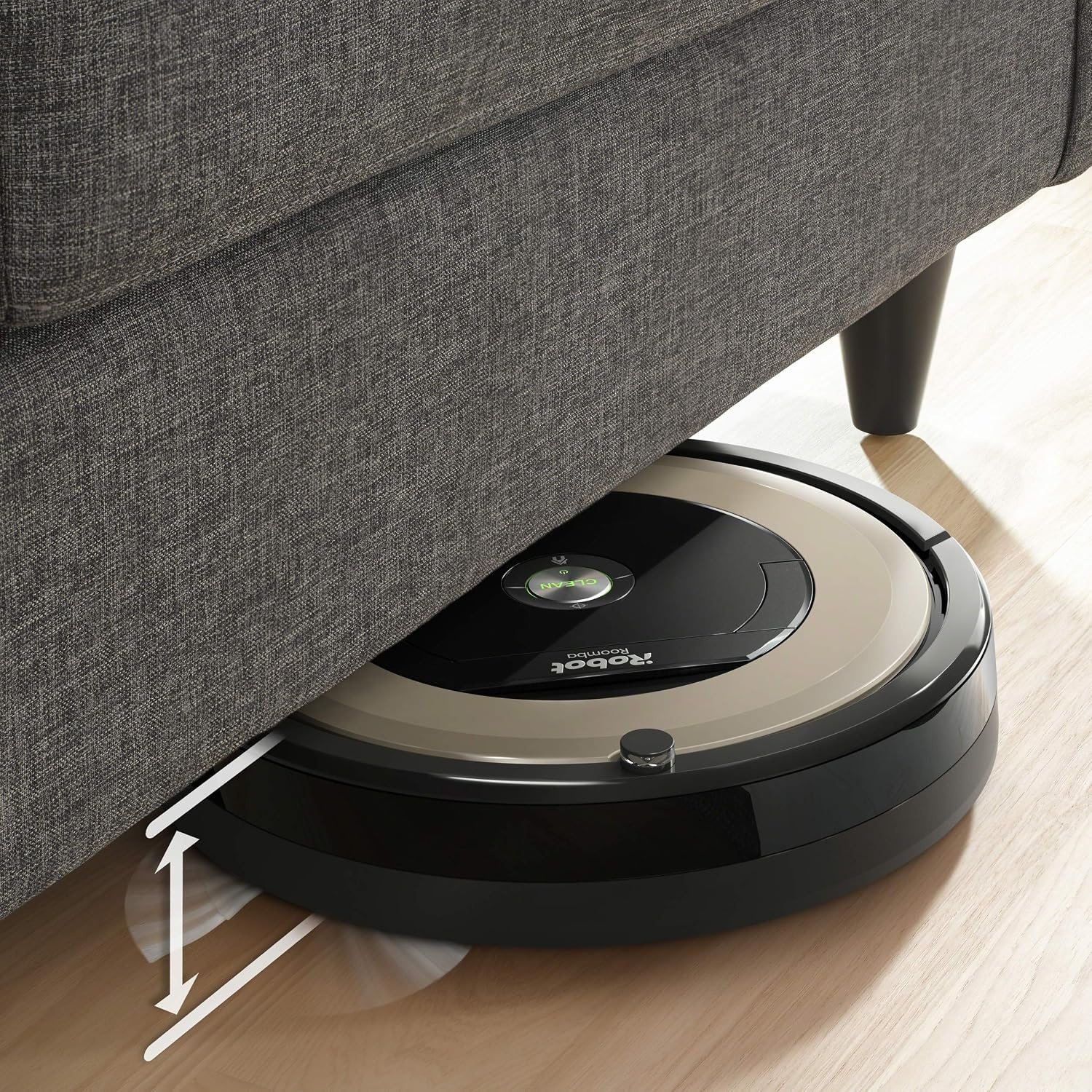 image:imageiRobot Roomba Plus 515 Robot Vacuum amp Mop Combo 22000Pa Suction 90 Days SelfEmptying Multifunction Dock SelfCleaning Heated Wash amp Heated Dry Smart Obstacle Avoidance Lifting Spinning MopsChampagne