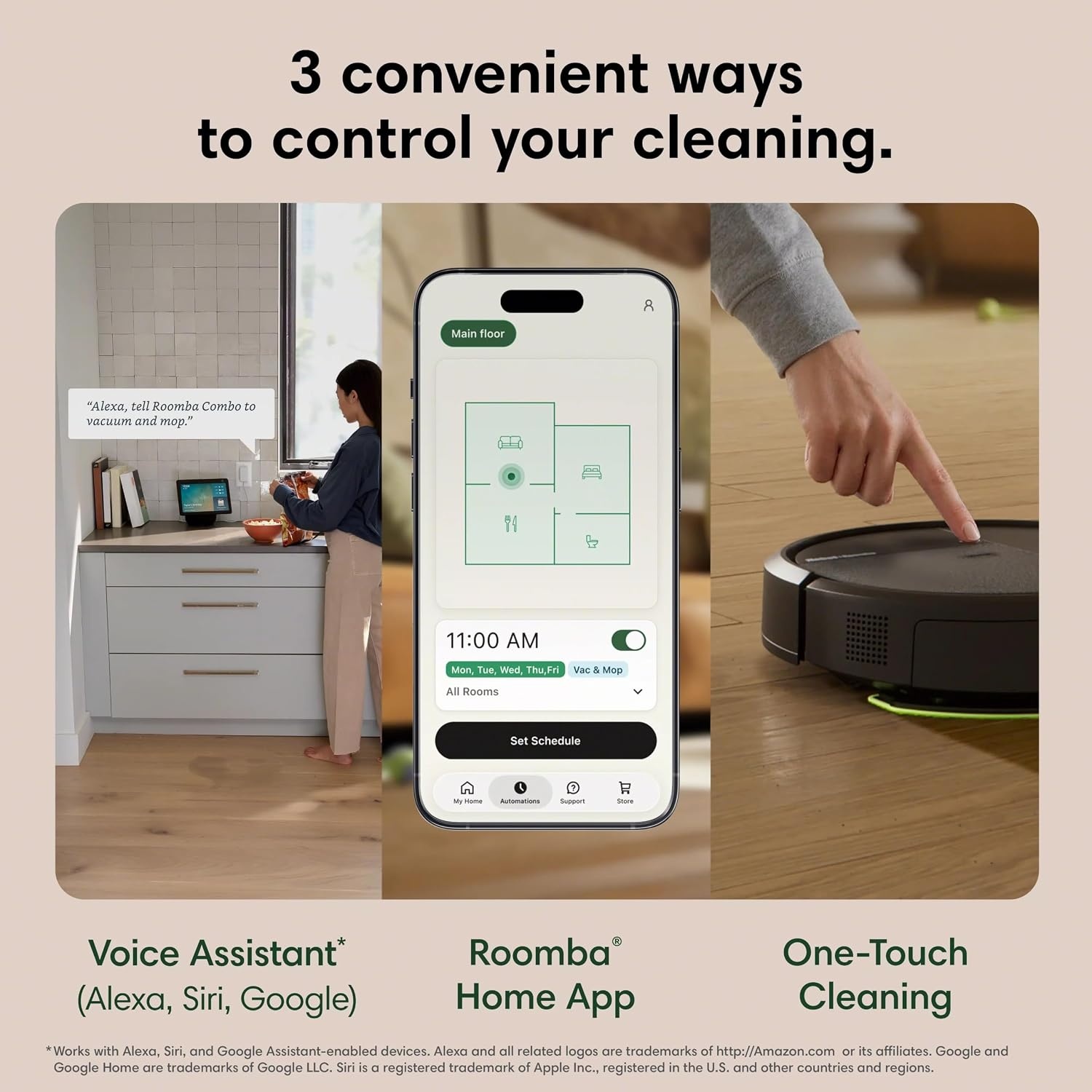 image:imageiRobot Roomba Plus 515 Robot Vacuum amp Mop Combo 22000Pa Suction 90 Days SelfEmptying Multifunction Dock SelfCleaning Heated Wash amp Heated Dry Smart Obstacle Avoidance Lifting Spinning MopsMatte Black