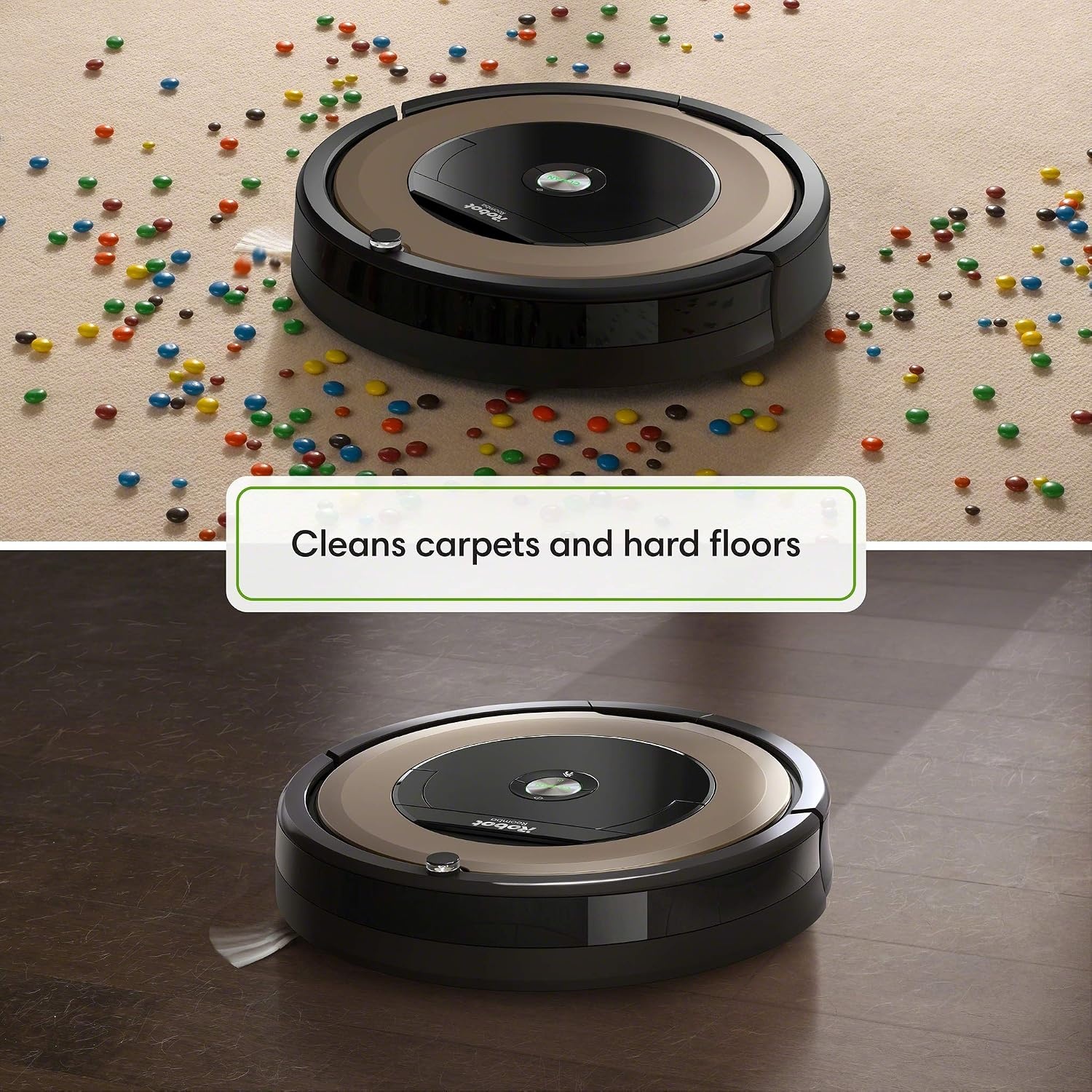 image:imageiRobot Roomba Plus 515 Robot Vacuum amp Mop Combo 22000Pa Suction 90 Days SelfEmptying Multifunction Dock SelfCleaning Heated Wash amp Heated Dry Smart Obstacle Avoidance Lifting Spinning MopsChampagne
