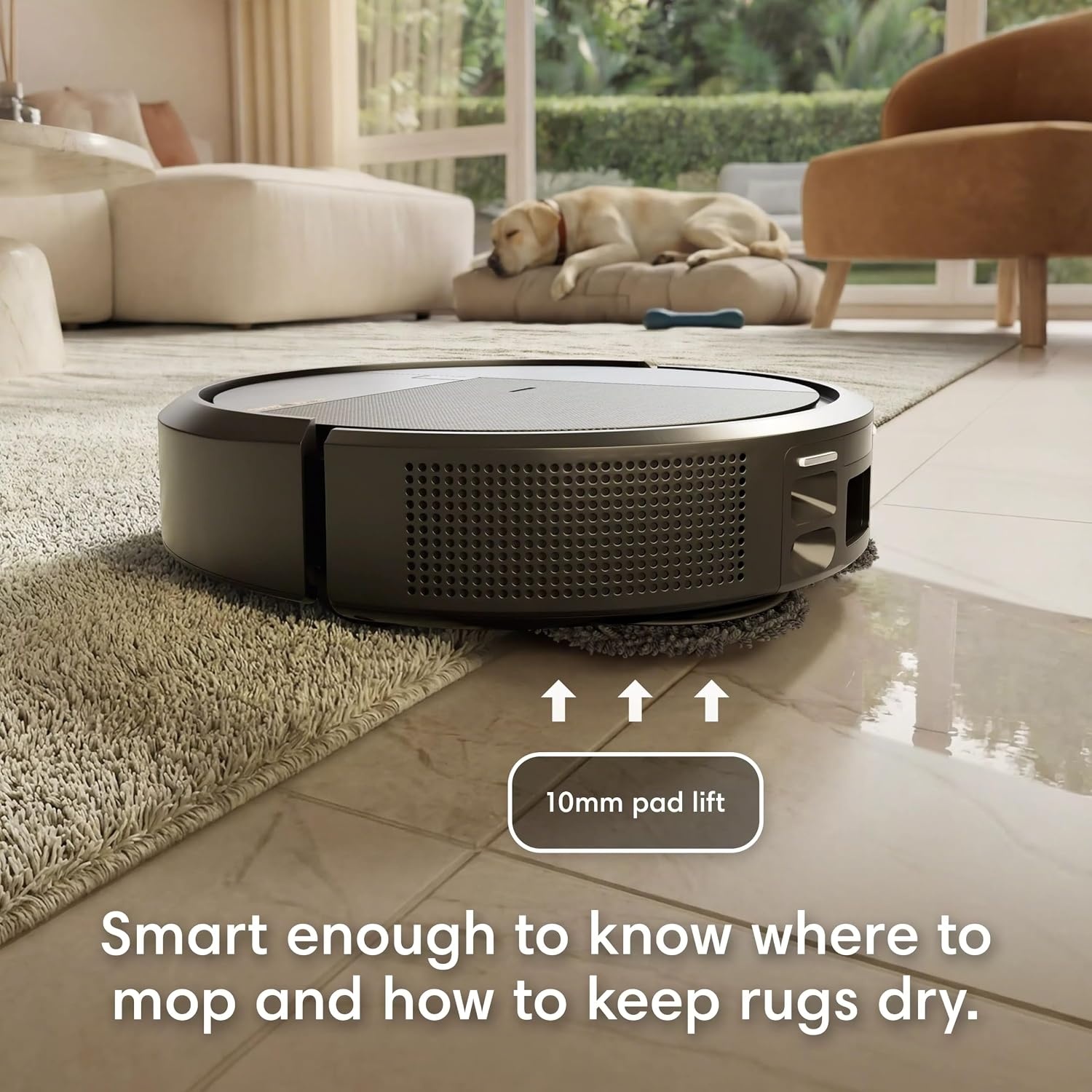 image:imageiRobot Roomba Plus 575 Robot Vacuum amp Mop Combo 25000Pa Suction PrecisionVision AI Obstacle Avoidance 90 Days Emptying Multifunction Dock SelfCleans Heated Wash amp Dry Lifting Spinning Mops575X