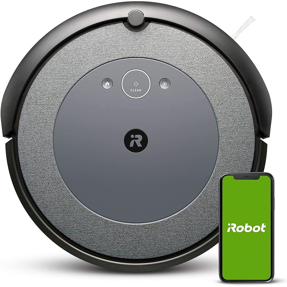 image:imageiRobot Roomba 104 2in1 Vacuum amp Mop Robot  SelfEmpties for 75 Days Intense PowerLifting Suction Vacuums All Floors Ideal for Pet Hair LiDAR Smart Navigation Mapping Mops Hard FloorsWoven Neutral