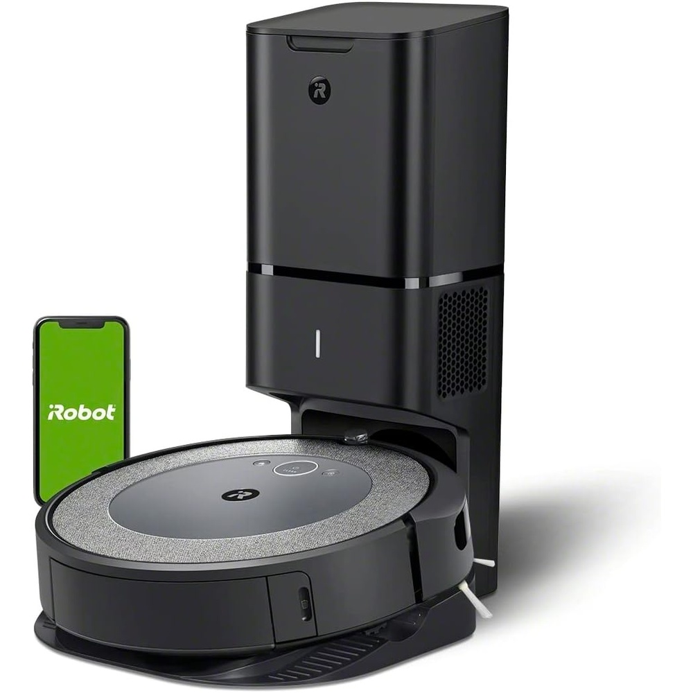 image:imageiRobot Roomba 105 Vac Robot Vacuum with AutoEmpty Dock  SelfEmpties for 75 Days Easy to use Intense PowerLifting Suction LiDAR Navigation MultiSurface Cleaning Cleans in Neat RowsGray