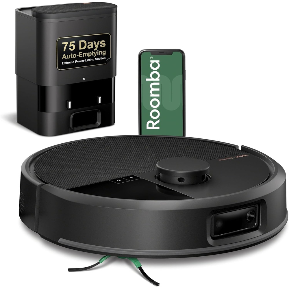 image:imageiRobot Roomba Max 705 Robot Vacuum with AutoEmpty Dock Powerful Suction Dual Rubber AntiTangle Brushes LiDAR Navigation Obstacle amp AntiFall Detection for Carpet and Hard FloorsBlack