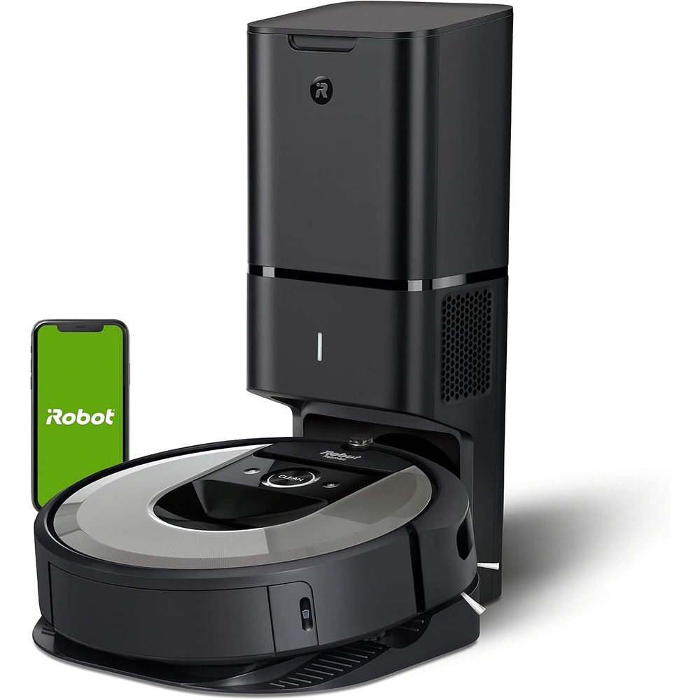 image:imageiRobot Roomba Plus 505 Combo Robot Vacuum amp Mop with AutoWash Dock Extending Spinning Mop Pads SelfEmpties Pad Wash amp Heated Drying Selfcleaning Recognizes amp Avoids Obstacles LiDAR NavigationSilver