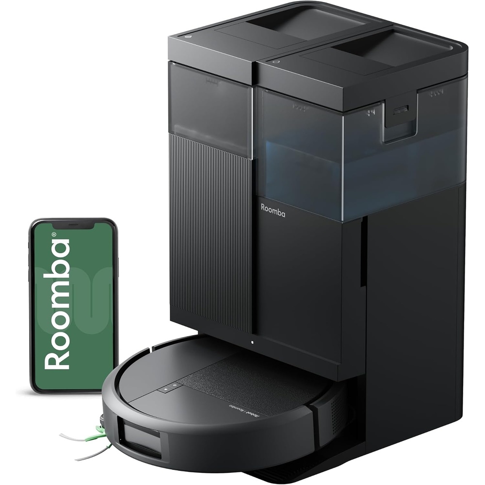 image:imageiRobot Roomba Plus 515 Robot Vacuum amp Mop Combo 22000Pa Suction 90 Days SelfEmptying Multifunction Dock SelfCleaning Heated Wash amp Heated Dry Smart Obstacle Avoidance Lifting Spinning MopsBlack
