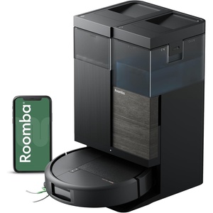 iRobot Roomba Plus 575 Robot Vacuum & Mop Combo, 25,000Pa Suction, PrecisionVision AI Obstacle Avoidance, 90 Days Emptying, Multifunction Dock, Self‑Cleans, Heated Wash & Dry, Lifting Spinning Mops(575)